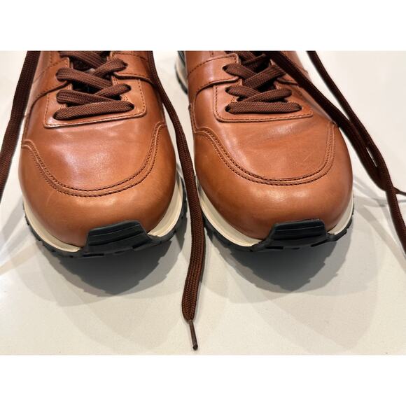 TODS Men's Brown All Dots Spoiler Matt Sneakers 11  us12.5 - Picture 3 of 10